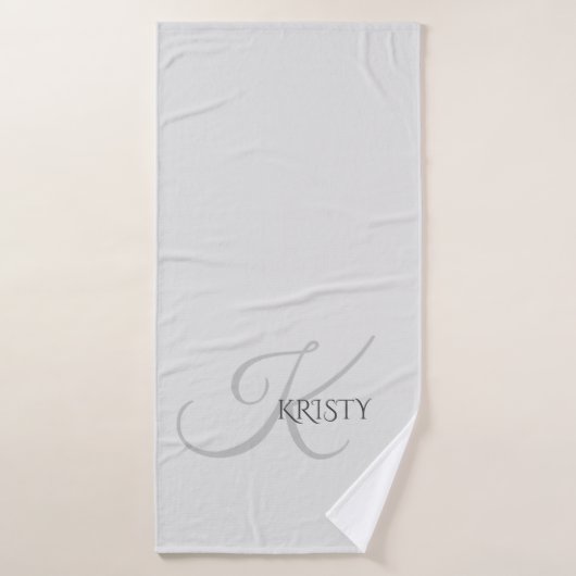 モノグラムパーソナライズされたとバスタオル バスタオル (バスタオル)