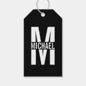 モノグラムパーソナライズされたと名前のギフトラベル ギフトタグ (正面)