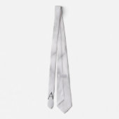 モノグラムパーソナライズされたと名前のタイ ネクタイ (裏面)