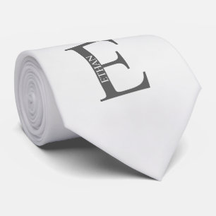 モノグラムパーソナライズされたと名前のタイ ネクタイ