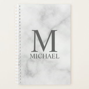 モノグラムパーソナライズされたと名前のプランナー プランナー手帳