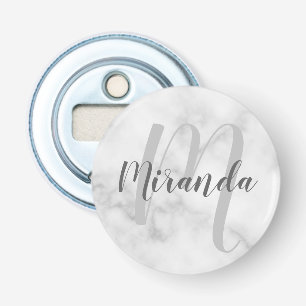 モノグラムパーソナライズされたと名前の大理石 栓抜き