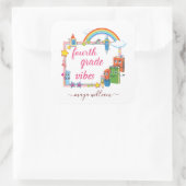 モノグラムパーソナライズされたと名前の第4グレードのバイブ スクエアシール (バッグ)