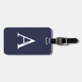 モノグラムパーソナライズされたと名前の荷物タグ ラゲッジタグ (正面横)