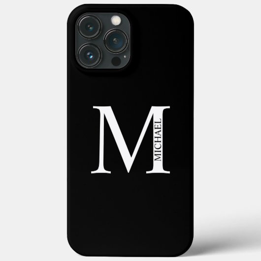 モノグラムパーソナライズされたと名前ケースメイトiPhone Ca Case-Mate iPhoneケース (裏面)