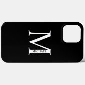 モノグラムパーソナライズされたと名前ケースメイトiPhone Ca Case-Mate iPhoneケース (裏面 (横))