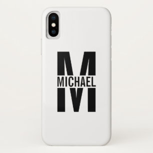 モノグラムパーソナライズされたと名前ケースメイトiPhone Ca iPhone X ケース