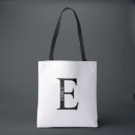 モノグラムパーソナライズされたと名前トートバッグ トートバッグ<br><div class="desc">モノグラパーソナライズされたムと名前ギフトはモノグラパーソナライズされたムと名前をクラシックセリフフォントスタイルで特徴とする。の結婚休日、家族の懇親会や特別な機会に最適。</div>