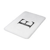 モノグラムパーソナライズされたと名前バスルームのマット バスマット (アングル)