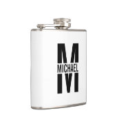 モノグラムパーソナライズされたと名前フラスコ フラスク (右)