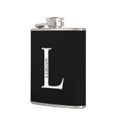 モノグラムパーソナライズされたと名前フラスコ フラスク (左)