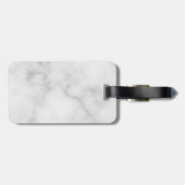 モノグラムパーソナライズされたと名前マーブルルック ラゲッジタグ (裏面横)