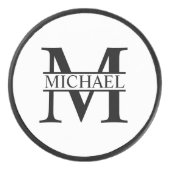 モノグラムパーソナライズされたと名前 アイスホッケーパック (正面)