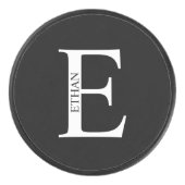 モノグラムパーソナライズされたと名前 アイスホッケーパック (正面)