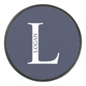 モノグラムパーソナライズされたと名前 アイスホッケーパック (正面)