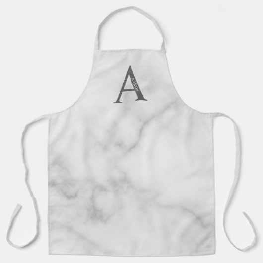 モノグラムパーソナライズされたと名前 エプロン (正面)