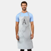 モノグラムパーソナライズされたと名前 エプロン (着用した状態)