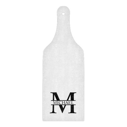 モノグラムパーソナライズされたと名前 カッティングボード (正面)