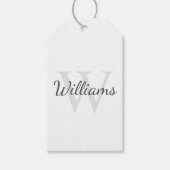 モノグラムパーソナライズされたと名前 ギフトタグ (正面)