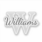 モノグラムパーソナライズされたと名前 シール (正面)