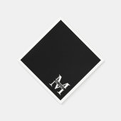 モノグラムパーソナライズされたと名前 スタンダードカクテルナプキン (角)