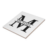 モノグラムパーソナライズされたと名前 タイル (側面)