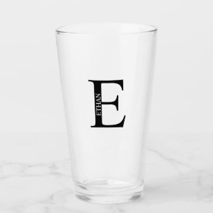 モノグラムパーソナライズされたと名前 タンブラーグラス