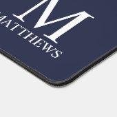 モノグラムパーソナライズされたと名前 デスクマット (コーナー)