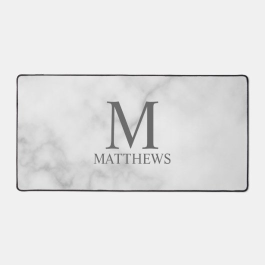 モノグラムパーソナライズされたと名前 デスクマット (正面)