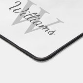 モノグラムパーソナライズされたと名前 デスクマット (コーナー)