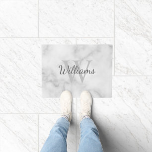 モノグラムパーソナライズされたと名前 ドアマット