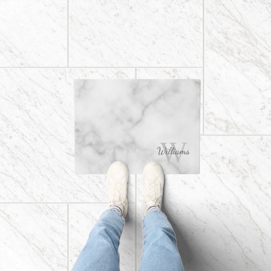 モノグラムパーソナライズされたと名前 ドアマット (室内)