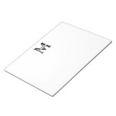 モノグラムパーソナライズされたと名前 ノートパッド (アングル)