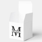 モノグラムパーソナライズされたと名前 フェイバーボックス (オープン)