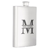 モノグラムパーソナライズされたと名前 フラスク (右)