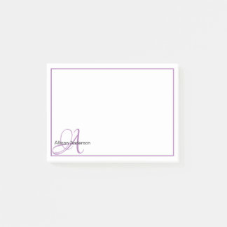 モノグラムパーソナライズされたと名前 ポストイット