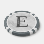 モノグラムパーソナライズされたと名前 ポーカーチップ (シングル)