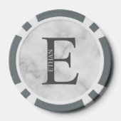 モノグラムパーソナライズされたと名前 ポーカーチップ (裏面)
