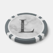 モノグラムパーソナライズされたと名前 ポーカーチップ (シングル)