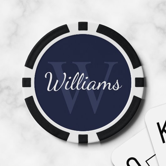モノグラムパーソナライズされたと名前 ポーカーチップ