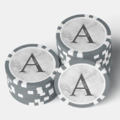 モノグラムパーソナライズされたと名前 ポーカーチップ (積み重ね)
