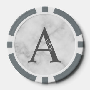 モノグラムパーソナライズされたと名前 ポーカーチップ