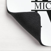 モノグラムパーソナライズされたと名前 マウスパッド (コーナー)