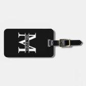 モノグラムパーソナライズされたと名前 ラゲッジタグ (正面横)