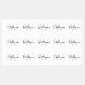 モノグラムパーソナライズされたと名前 ラベル (シート)