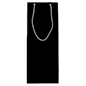 モノグラムパーソナライズされたと名前 ワインギフトバッグ (裏面)