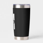 モノグラムパーソナライズされたと名前 保温保冷タンブラー (背面)