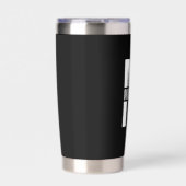 モノグラムパーソナライズされたと名前 保温保冷タンブラー (正面)