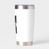 モノグラムパーソナライズされたと名前 保温保冷タンブラー (背面)