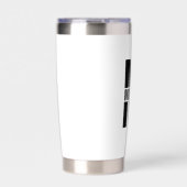 モノグラムパーソナライズされたと名前 保温保冷タンブラー (正面)